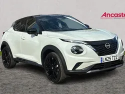 Rl white with solid black roof New 2025 Nissan Juke Tekna SUV | £25,475 (Fair price)