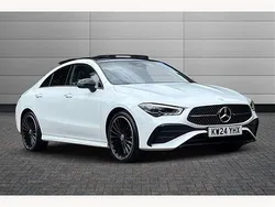 White Used 2024 Mercedes CLA220 AMG Line Premium Plus Sedan | £31,990 (Fair price)