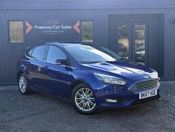 Blue Used 2017 Ford Focus Zetec Hatchback | £6,250 (Fair price)