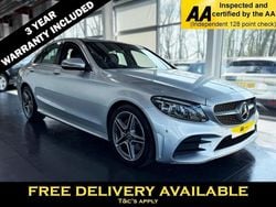 Silver Used 2019 Mercedes C220 AMG line Sedan | £16,295 (Good price)