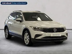 White Used 2021 VW Tiguan Life SUV | £15,336 (Fair price)