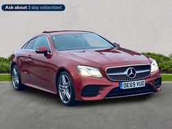 Red Used 2019 Mercedes E220 AMG line Coupe | £24,185 (Fair price)