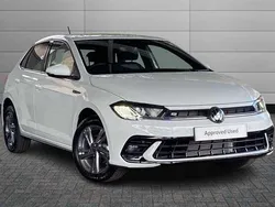 Pure white Used 2025 VW Polo R-line Hatchback | £20,495 (Fair price)