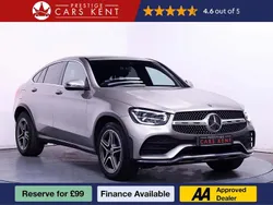 Silver Used 2019 Mercedes GLC220 AMG line Coupe | £26,350 (Fair price)