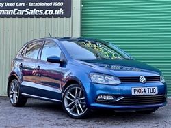 Blue Used 2014 VW Polo SEL Hatchback | £11,495 (A bit pricey)