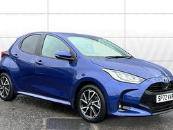 Blue Used 2022 Toyota Yaris Hybrid Design Hatchback | £17,234 (Fair price)