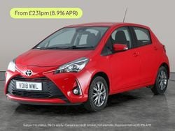 Red Used 2018 Toyota Yaris Hatchback | £9,571 (Fair price)
