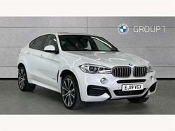 White Used 2019 BMW X6 M Sport SUV | £30,750 (Fair price)