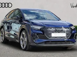 Blue New 2025 Audi Q4 Sportback e-tron Black Edition SUV | £55,000