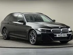 Blacksapphire metallic Used 2023 BMW 530e M Sport Estate | £31,500 (Good price)
