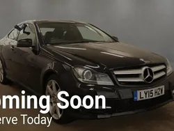 Black Used 2015 Mercedes C180 Sport Edition Coupe | £11,495 (Fair price)