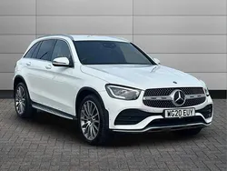 White Used 2020 Mercedes GLC300 AMG Line Premium Estate | £26,095 (Good price)