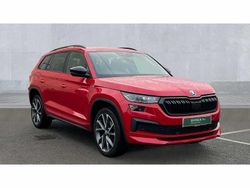 Velvet red metallic Used 2021 Skoda Kodiaq SportLine SUV | £25,390 (Fair price)