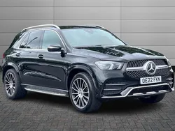 Obsidian black Used 2022 Mercedes GLE400 AMG line Estate | £49,995 (Fair price)