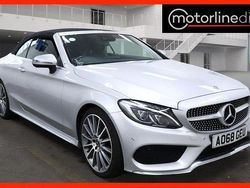 Silver Used 2018 Mercedes C250 AMG line Cabriolet | £16,989 (Fair price)