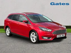 Red Used 2016 Ford Focus Titanium Estate | £9,000 (Fair price)