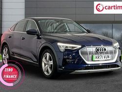 Blue Used 2021 Audi e-tron Design SUV | £23,299 (A bit pricey)
