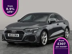 Grey Used 2022 Audi A3 S-Line Sedan | £21,528 (Fair price)
