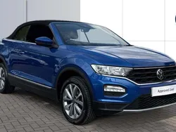 Blue Used 2021 VW T-Roc Cabriolet Design Cabriolet | £19,795 (Fair price)