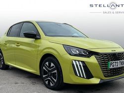 Yellow Used 2023 Peugeot e-208 Style Hatchback | £14,573 (Fair price)