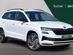 Moon white metallic Used 2023 Skoda Karoq SportLine SUV | £25,500 (Fair price)
