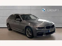 Blue Used 2019 BMW 520 M Sport Estate | £21,295 (Fair price)