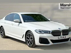 White Used 2021 BMW 520 M Sport Sedan | £25,790 (Fair price)