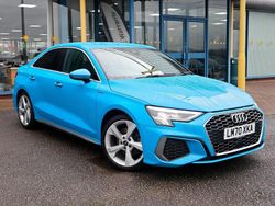 Turbo blue Used 2020 Audi A3 S-Line Sedan | £19,989 (Fair price)