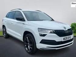 White Used 2019 Skoda Karoq SportLine SUV | £15,292 (Fair price)