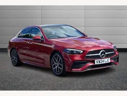 Red Used 2024 Mercedes C300e AMG Line Premium Plus Sedan | £40,490 (A bit pricey)