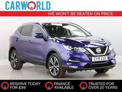 Blue Used 2019 Nissan Qashqai N-Connecta SUV | £9,990 (Good price)