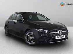 Black Used 2021 Mercedes A250 AMG line Hatchback | £19,675 (Fair price)