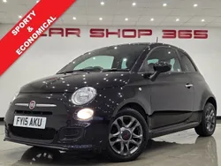 Black Used 2015 Fiat 500 S Hatchback | £4,490 (Good price)