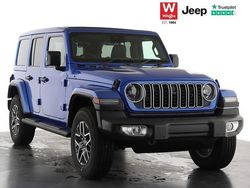 Blue New 2025 Jeep Wrangler Sahara SUV | £48,798 (Good price)