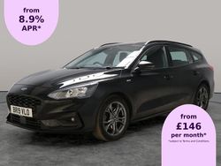Black Used 2019 Ford Focus ST-Line Estate | £10,117 (Fair price)