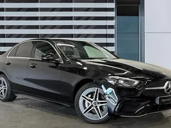 Black Used 2024 Mercedes C300e AMG line Sedan | £35,704 (Good price)