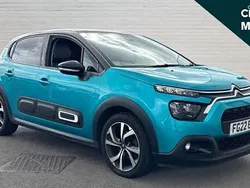 Blue Used 2022 Citroën C3 PureTech Hatchback | £11,717 (Fair price)