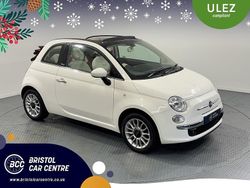 Bossa nova white Used 2014 Fiat 500C Lounge Cabriolet | £5,440 (Fair price)