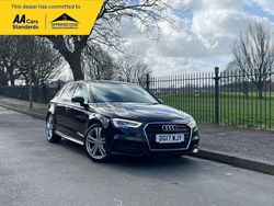 Black Used 2017 Audi A3 S-Line Hatchback | £11,495 (Fair price)