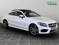 White Used 2017 Mercedes C250 AMG line Coupe | £13,895 (Good price)