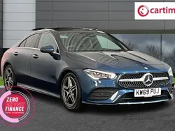 Blue Used 2020 Mercedes CLA220 AMG line Sedan | £23,350 (Fair price)