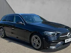 Black Used 2024 Mercedes C220 AMG line Estate | £33,109 (Fair price)