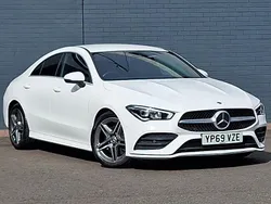 White Used 2019 Mercedes CLA200 AMG line Sedan | £20,998 (Fair price)