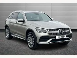 Silver Used 2022 Mercedes GLC300e AMG Line Premium SUV | £31,249 (Fair price)