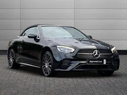 Black Used 2022 Mercedes E300 AMG line Cabriolet | £39,250 (Fair price)
