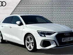 White Used 2023 Audi A3 S-Line Hatchback | £23,290 (Fair price)