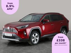 Red Used 2019 Toyota RAV4 Hybrid SUV | £21,152 (A bit pricey)