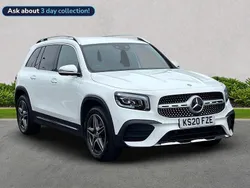 White Used 2020 Mercedes GLB220 AMG line SUV | £26,649 (Fair price)
