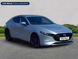 Silver Used 2021 Mazda 3 Inclusive Hatchback | £13,699 (Fair price)