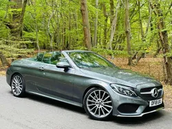 Grey Used 2018 Mercedes C220 AMG line Cabriolet | £18,889 (Fair price)